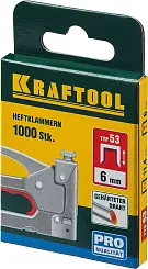 Скобы для степлера тонкие тип 53, 1000 шт KRAFTOOL 18мм