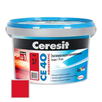 Затирка цементная Ceresit CE40 №37 чили 2кг 1427835