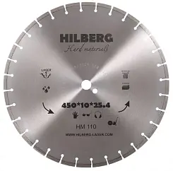 Диск алмазный Hilberg 450х25.4мм Hard Materials Laser сегментный HM110