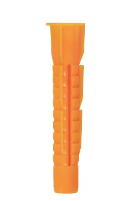 Дюбель универсальный FIXXTOOLS 6х37 оранжевый с бортиком упак 40шт