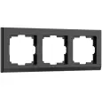 Рамка на 3 поста черный WERKEL WL04-Frame-03-black
