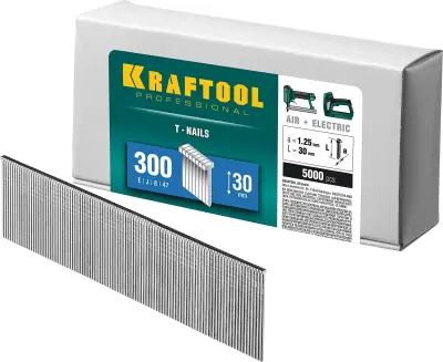 Гвозди для нейлера тип 300, 5000 шт KRAFTOOL 30мм