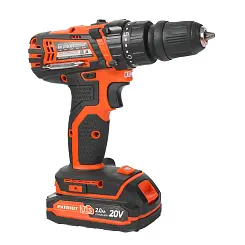 Дрель-шуруповерт PATRIOT BR 203UES аккумуляторная 20B 2.0Ач 30Нм 180201203